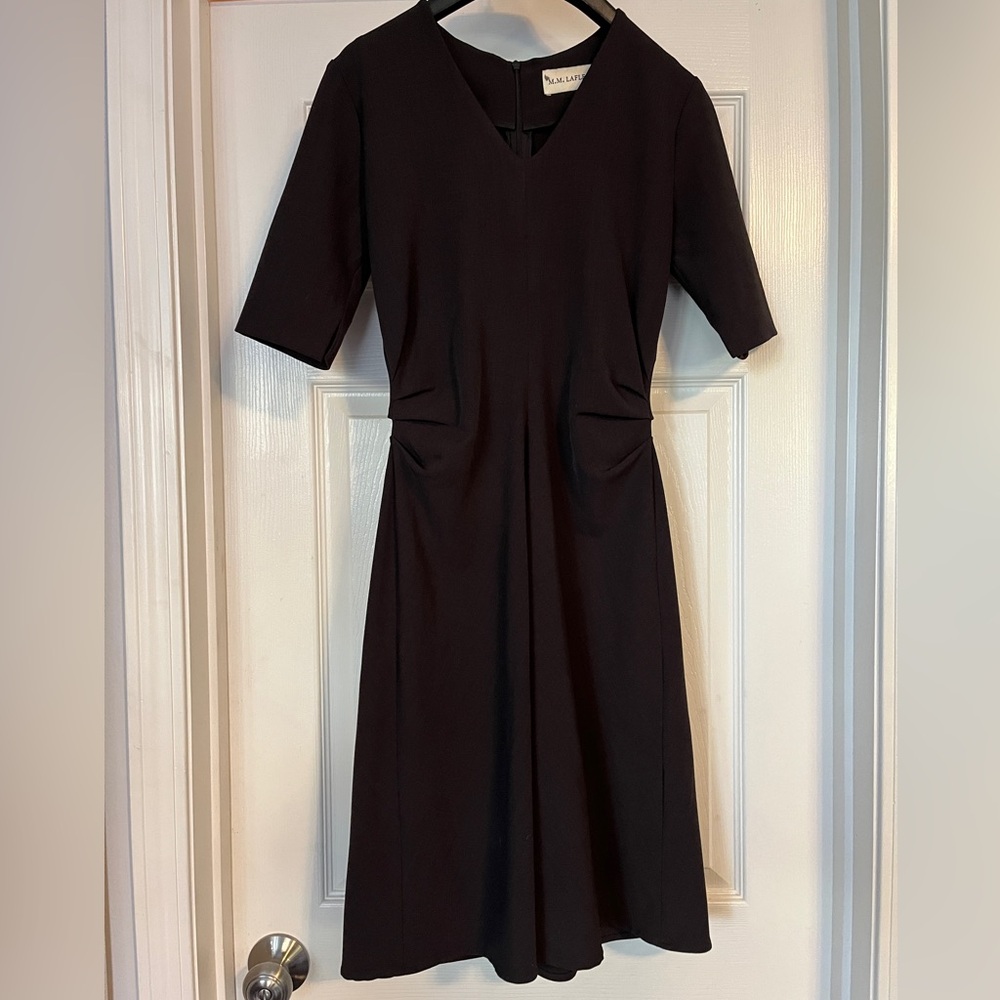 MM La Fleur Caroline dress in truffle brown